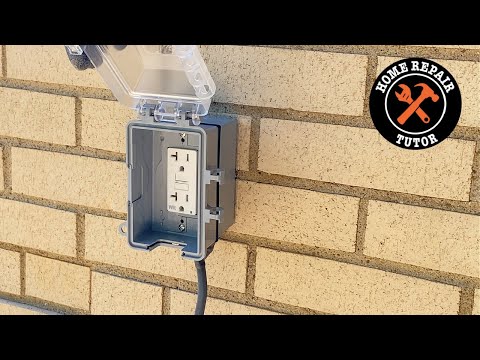 Video: Installing an outdoor outlet. Outdoor socket block