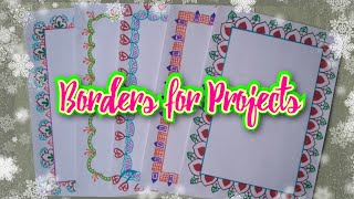 Easy Border Design for Project Front Page | Chart Paper Border Design | Assignment front page design