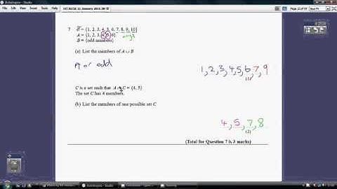 19) Edexcel IGCSE  3H - 11 January 2016 Q7