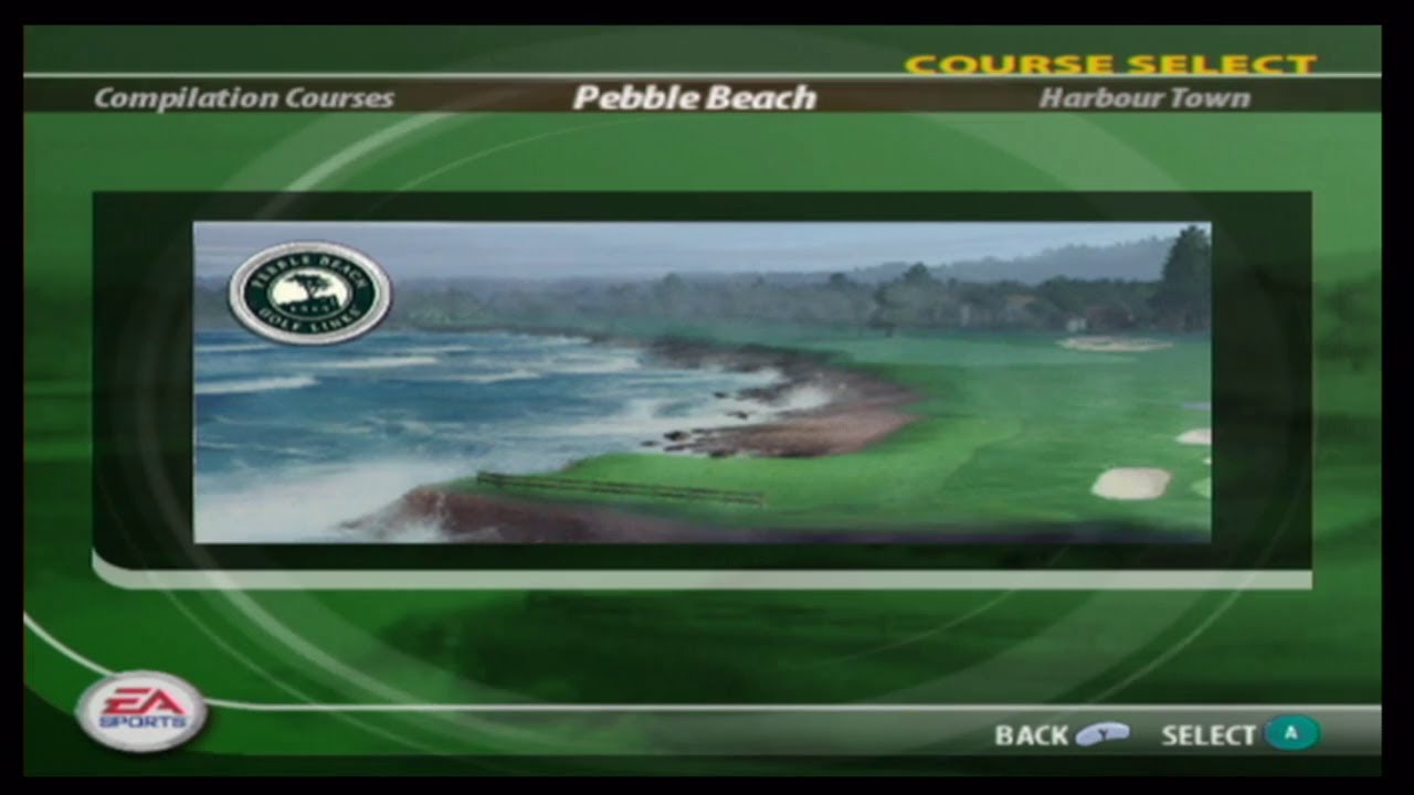 tiger woods pga tour 2005 courses