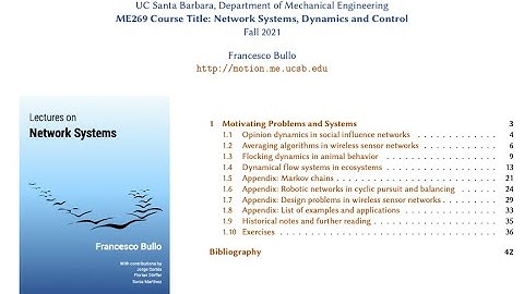 Network Systems  - Lecture 1: Motivating Problems and Systems