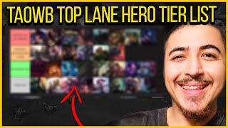 TAOWB TOP LANE KARAKTER GÜÇ SIRALAMASI YAPIYOR (LİG ATLAMA GARANTİSİ)