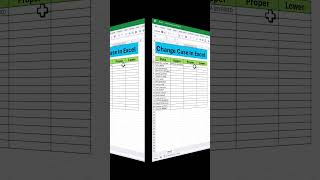 How to Change Case in Excel? ⚡ Upper, Lower &amp; Proper Case in 30 Seconds! #excelshorts #shorts #excel