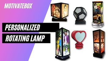 Sublimation Rotating lamp- Personalized Rotating lamp- LED rotating lamp-  Wholesale at Motivatebox
