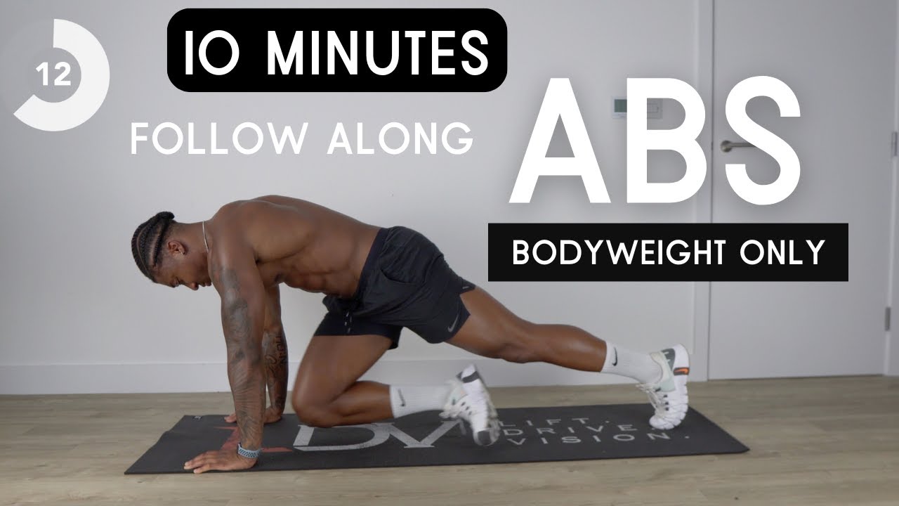 6 PACK ABS WORKOUT | 10 MIN FOLLOW ALONG ROUTINE | NO EQUIPMENT HOME ...