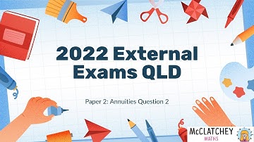 2022 External Exams QLD: General Math Paper 2 Q2: Annuities