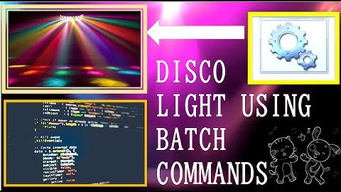 Creating Disco Light effects 💡 with simple batch script commands ! | color command in command prompt