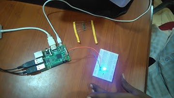 Brightness level of an LED is gradually increasing and decreasing