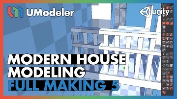 Modern House 5/11 - UModeler Full Making Video