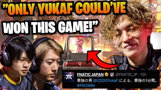 FNC YukaF's definitely getting a raise after that ILLEGAL MOVEMENT Endgame Clutch in Shomaru Cup!