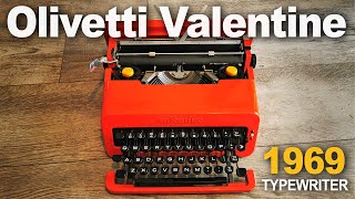 Red Olivetti Valentine typewriter 1969