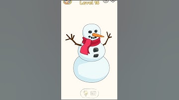 DOP: Draw One Part | Level 16 | #dop #snowman #drawonepart #trendingshorts #shorts #trending