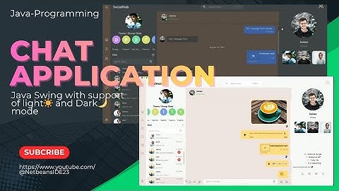 Chat Application UI swing design (demo) 