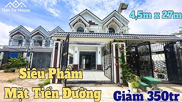 Siêu phẩm nhà mặt tiền đường giảm 350triệu 4,5m x 27m sổ hồng riêng đường đinh đức thiện