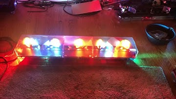 New D-TECH glass MX7000 Code 3 lightbar mx 7000 light bar beacon pse dtech nos