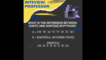 Sort() and Sorted() in Python