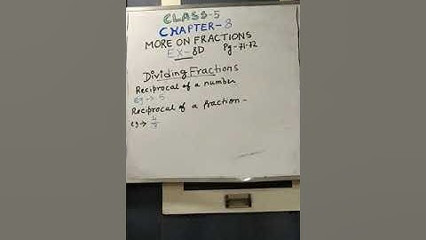 Class-5, Maths, Chapter-8,More on Fractions, Ex -8D