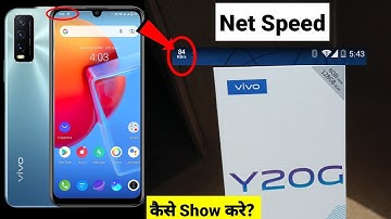 Vivo y20g mein Net Speed kaise Show kare | How to Show Net Speed in Vivo y20g