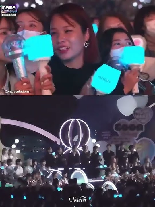 idol's reaction to newjeans winning artist of the year at MAMA 2023 #newjeans #mama2023