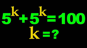 A nice exponential equation | Solve for k | Germany Math Olympiad