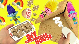 Trolls Band Together Movie DIY Gingerbread House Decorating! Christmas Crafts for Kids