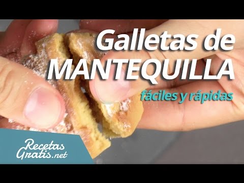 Galletas de mantequilla - GALLETAS CASERAS fáciles y rápidas - YouTube