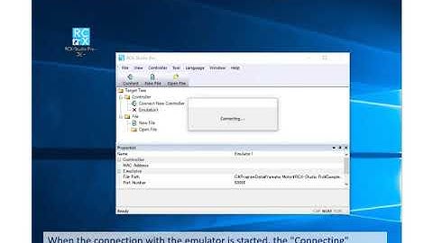 Virtual robot controller on your PC , The emulator function of RCX Studio Pro , Operation