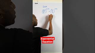 Solving Problem Involving Exponential Equation #equation #exponent #gpadlearnmaths #maths #stem
