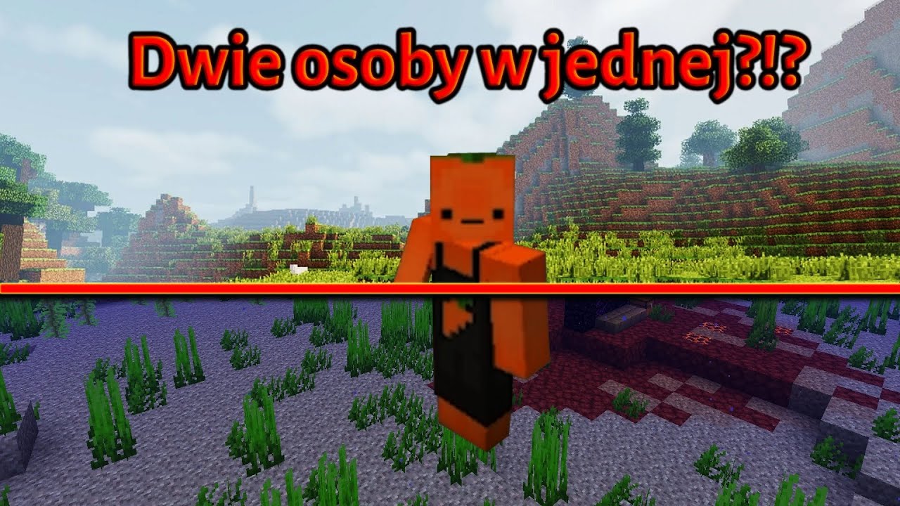 Minecraft, ALE DWIE osoby są w JEDNEJ postaci - YouTube