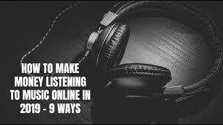 Here's how to make money listening music online in 2019 using 9
different methods. go
http://selfmadesuccess.com/make-money-listening-music/ for video ...