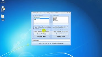 How To Use MS SQL Server Paradox Import, Export & Convert Software