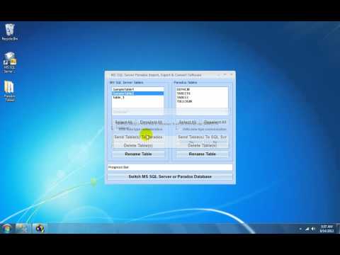 How To Use MS SQL Server Paradox Import, Export & Convert Software