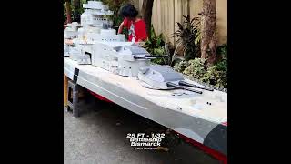Battleship Bismarck build update : detailing rear section