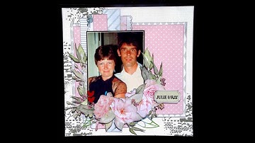 Scrapbooking Layout for Mystical Scrapbooks using Uniquely Creative Gums & Roses papers.