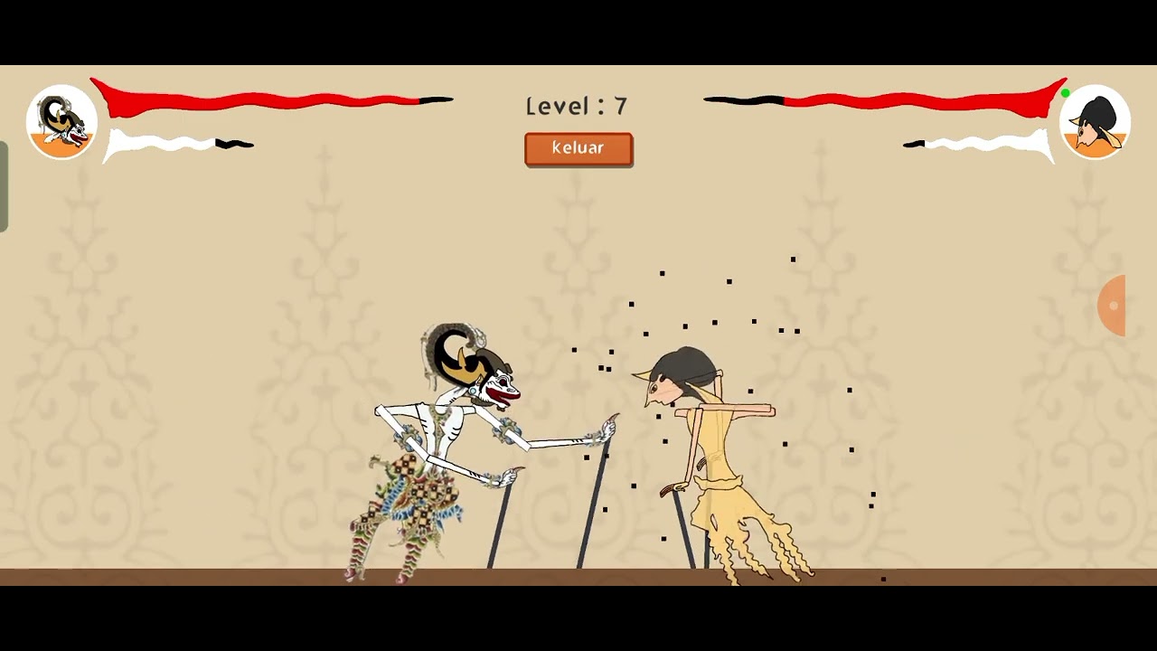 Main game battle of wayang