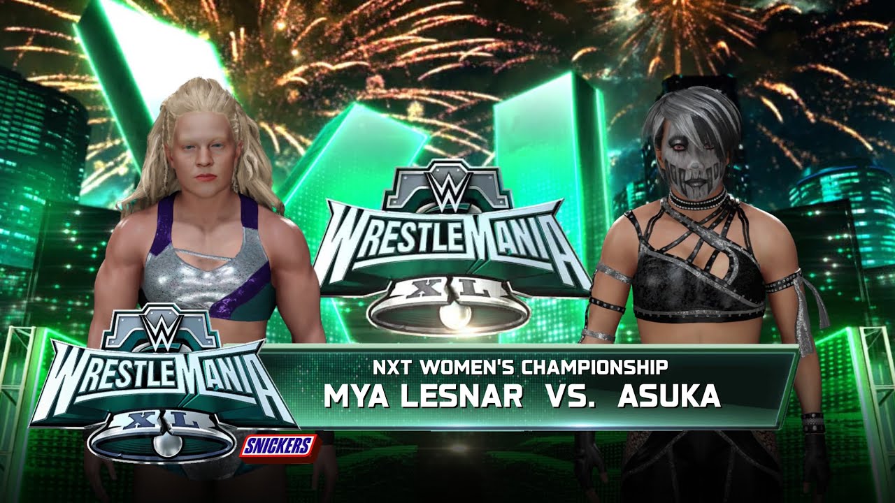 WWE 2K25 Universe Mode: Wrestlemania Night 2; Asuka (C) v Mya Lesnar!