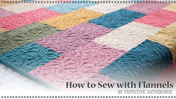 How to Sew with Flannels by Lisa Bongean of Primitive Gatherings