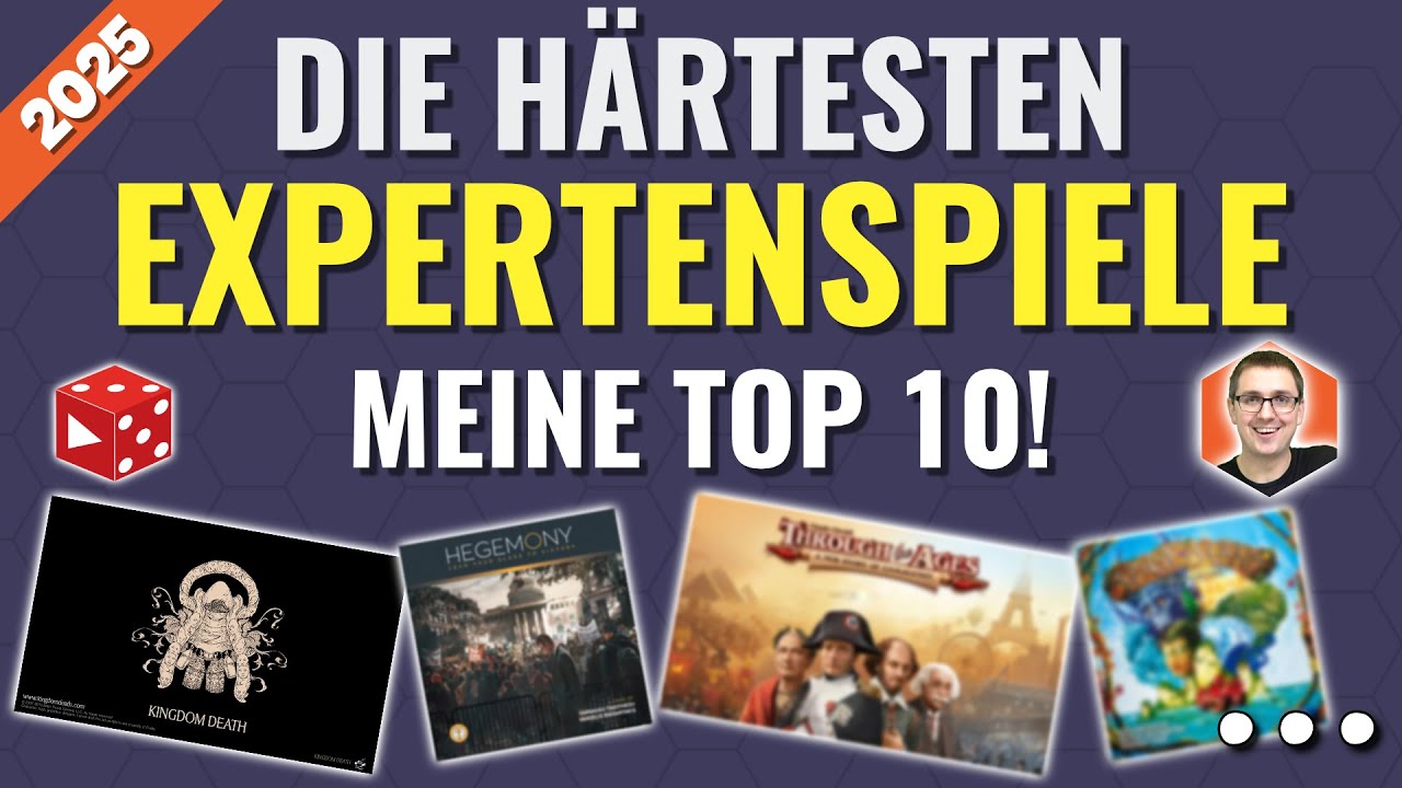 Da qualmt das Hirn 🙇‍♂️! Meine Top 10 der komplexesten Brettspiele! 4.0 Weight und höher