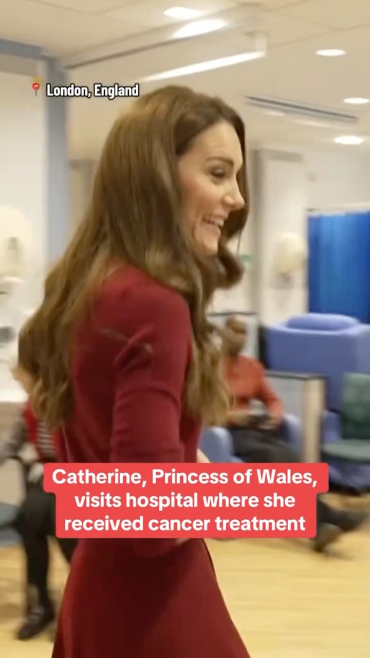 Catherine, princess of Wales, visits hospital where she received cancer treatment #shorts