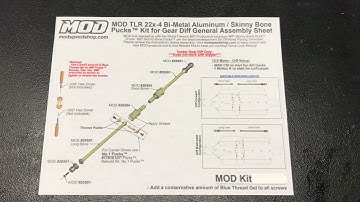 Review - MOD Speed TLR 22x-4 Aluminum Center Dive Puck Kit