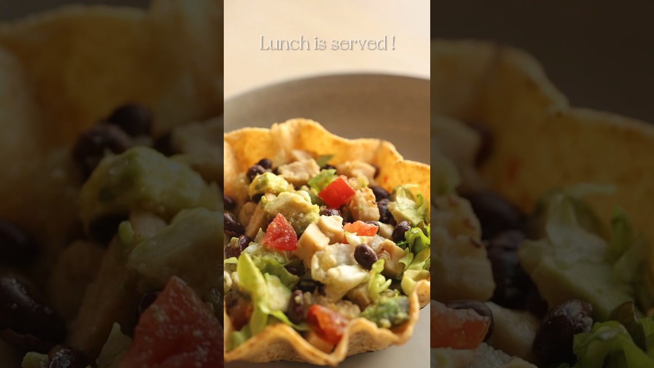 10 minute vegan taco salad 