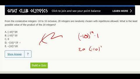 Statistics 22-From the consecutive integers -10 to 10 inclusive, 20 integers are randomly chosen...