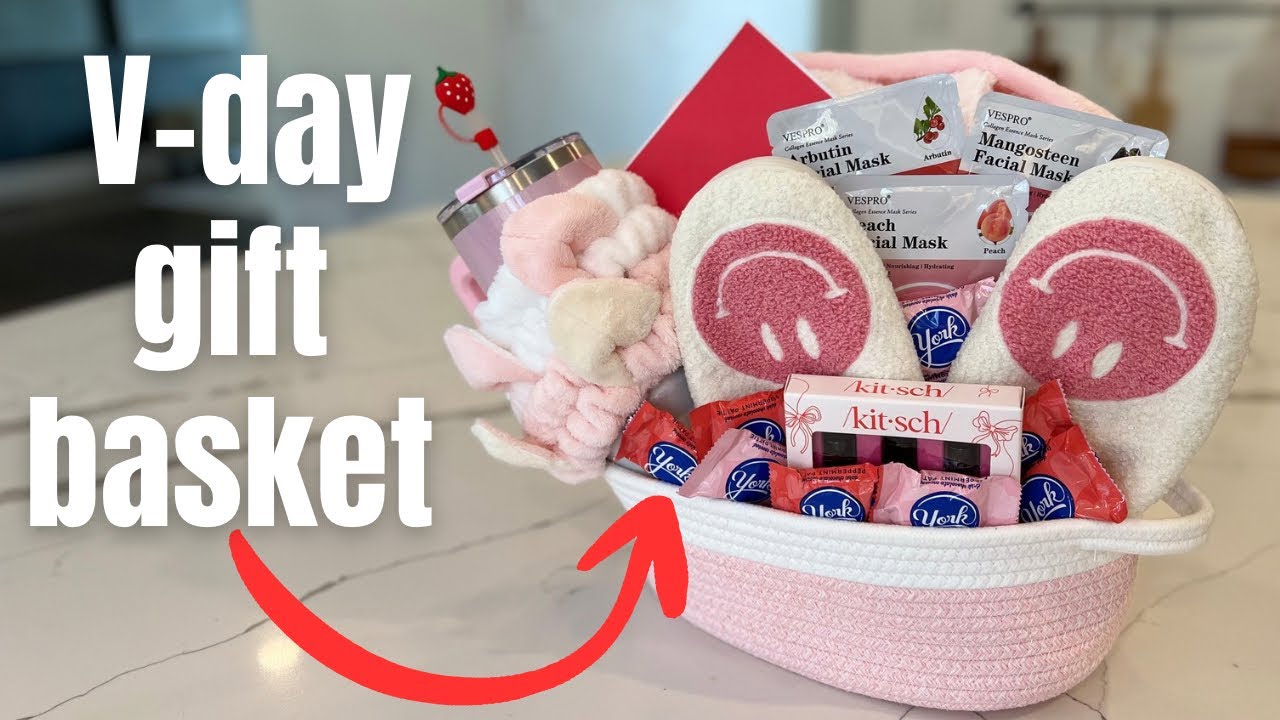 DIY Valentine’s Day gift basket for her - daughter/mother/niece/friend/girlfriend