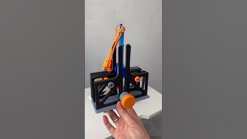 This is a 3D printed floating arm trebuchet…