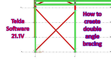 How to create double angle bracing in tekla 21.1 || Engr Maidul || TeklaBD