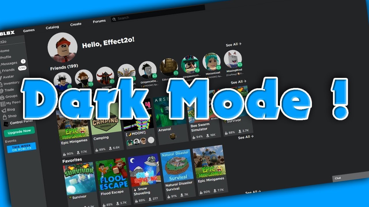 How To Dark Mode Roblox - how to get roblox new dark mode