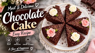 🍫 The BEST Chocolate Cake Recipe! Soft, Fluffy & Moist
