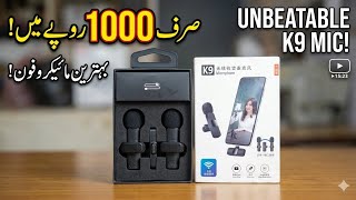 Sirf 1000 Mein Best Wireless Mic for YouTube | K9 Wireless Microphone Review &amp; Testing