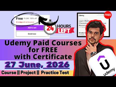 10+ FREE Udemy Courses with Certificates (100% OFF Coupons) | Limited Time June 2026
