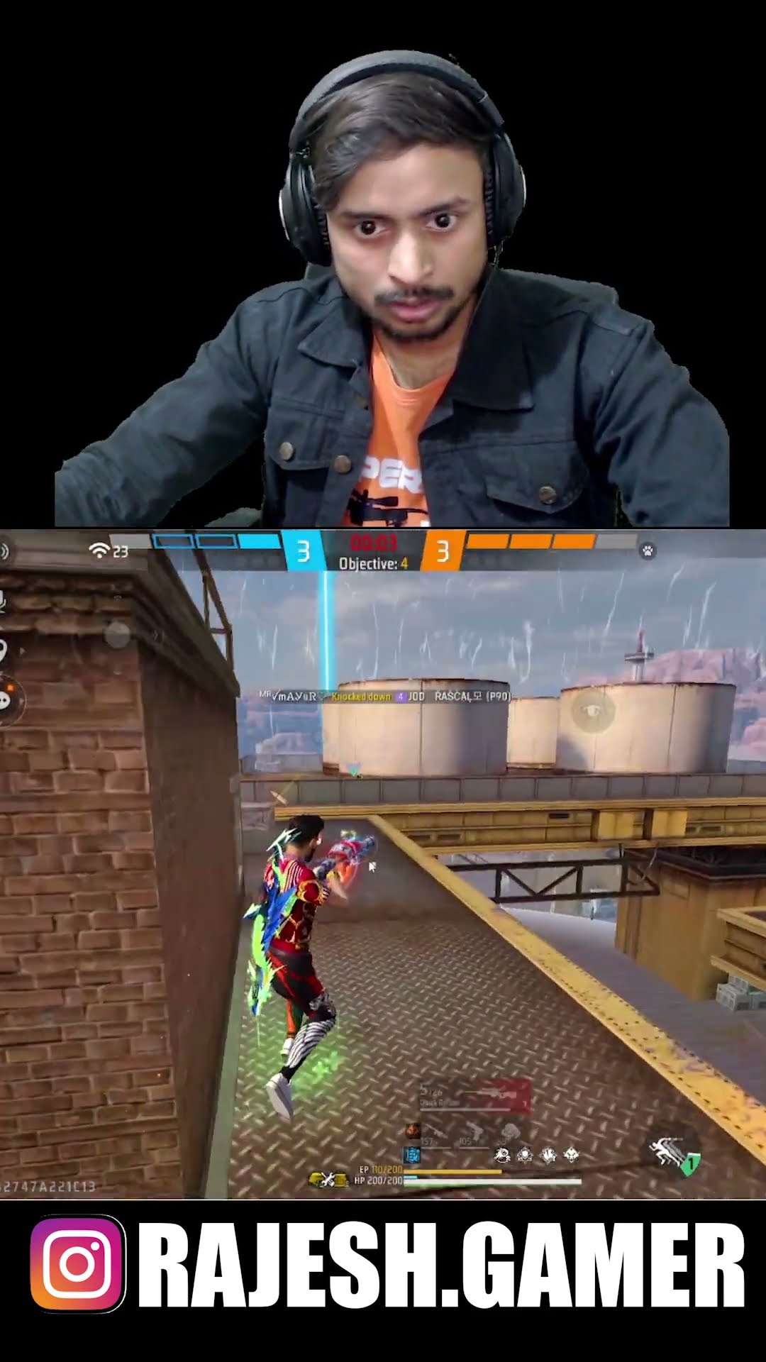 Impossible 1VS3 With ANGRY YOUTUBER ?? Teammates OP Reaction ? Impossible Clutch ? #shorts